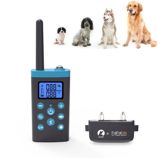 Automatic Anti Barking Collar Pet Training Control System + Electric Shock PU Leather Collar for Dogs PD525 - PD525
