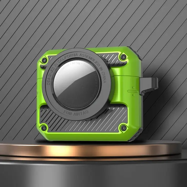 Automatic Flip Switch TPU + PC Earphone Case with AirTag For AirPods Pro For AirPods 1/2 - For AirPods 3 / Light Green