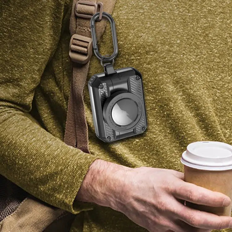 Automatic Flip Switch TPU + PC Earphone Case with AirTag For AirPods Pro For AirPods 1/2 - Apple Accessories