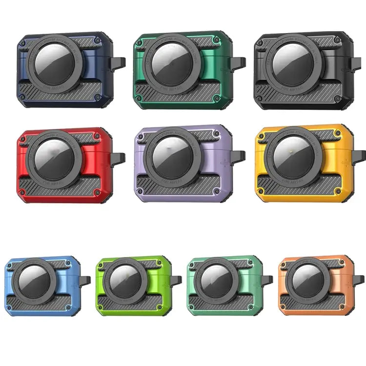 Automatic Flip Switch TPU + PC Earphone Case with AirTag For AirPods Pro For AirPods 1/2 - Apple Accessories