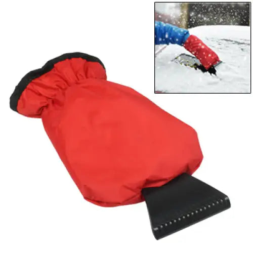 Automobile Supplies Car Snow / Ice Shovel with Protective Sleeve for Cold Winter - Red