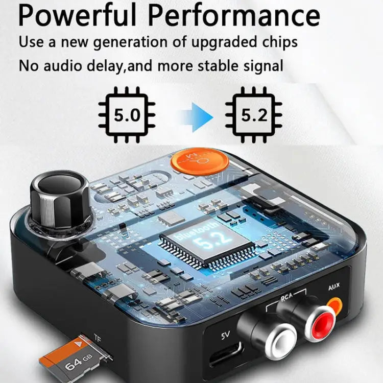 AUX 2RCA TF Bluetooth Adapter Wireless Receiver Transmitter BR05 - BR05