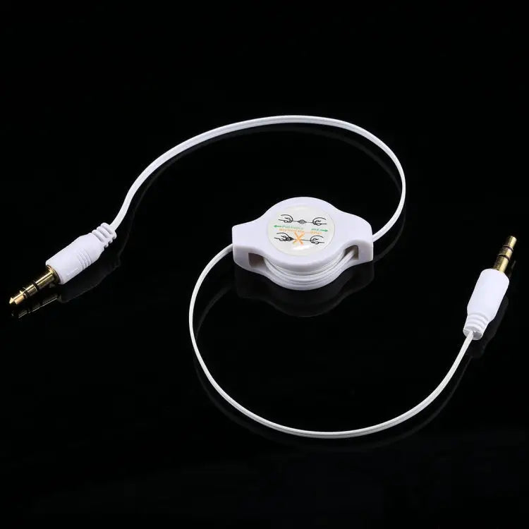 Aux Audio Cable 3.5mm Male to Male Retractable Cord Compatible with Phones Tablets Headphones MP3 Player Car/Home