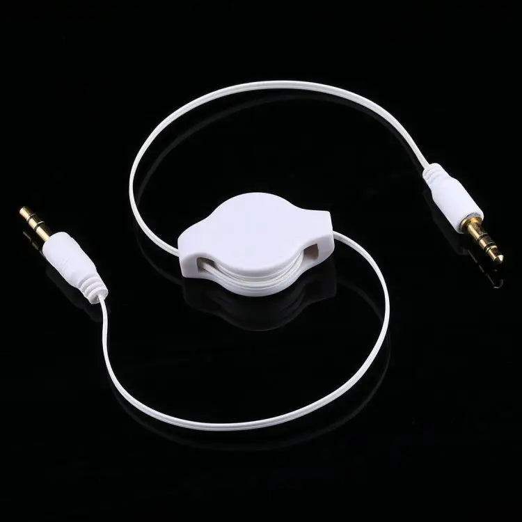 Aux Audio Cable 3.5mm Male to Male Retractable Cord Compatible with Phones Tablets Headphones MP3 Player Car/Home