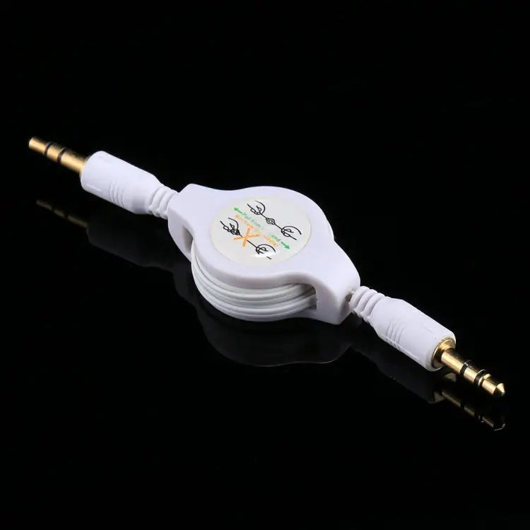 Aux Audio Cable 3.5mm Male to Male Retractable Cord Compatible with Phones Tablets Headphones MP3 Player Car/Home