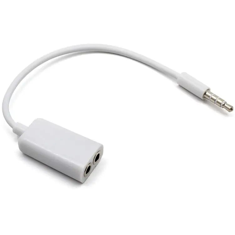 Aux Audio Cable 3.5mm to 2 x Female Splitter Adapter Compatible with Phones Tablets Headphones MP3 Player Car/Home