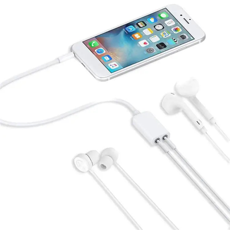 Aux Audio Cable 3.5mm to 2 x Female Splitter Adapter Compatible with Phones Tablets Headphones MP3 Player Car/Home