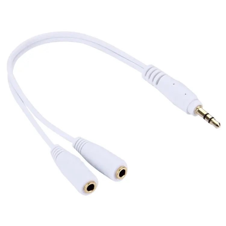 Aux Audio Cable Headphone Earphone Splitter Adapter Compatible with Phones Tablets Headphones MP3 Player Car/Home
