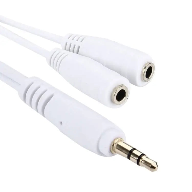 Aux Audio Cable Headphone Earphone Splitter Adapter Compatible with Phones Tablets Headphones MP3 Player Car/Home