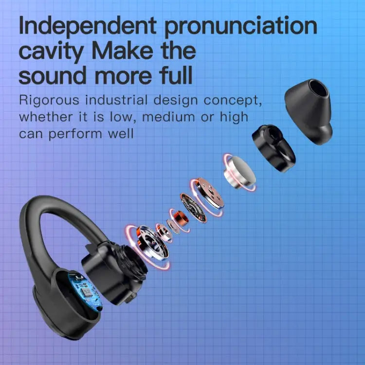 AX9 Noise Reduction Digital Display With Charging Bin Bluetooth Headset AX9 Black - AX9 Black