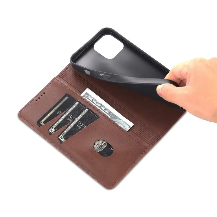 AZNS Magnetic Calf Texture Flip Leather Phone Case For iPhone 14 For iPhone 14 Plus For iPhone 14 Pro For iPhone 14 Pro