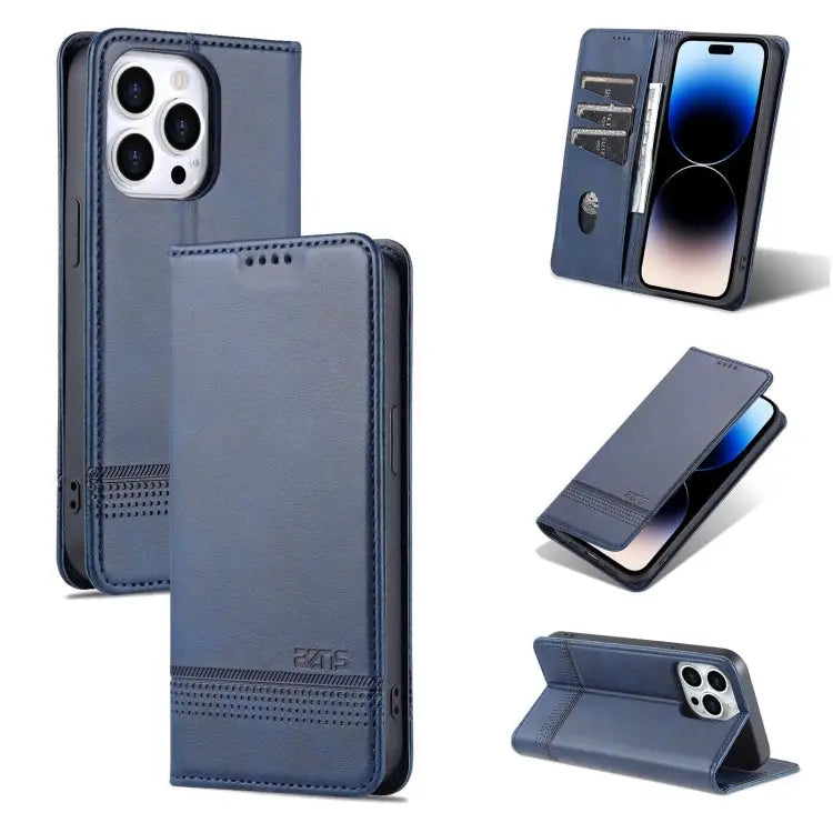 AZNS Magnetic Calf Texture Flip Leather Phone Case For iPhone 14 For iPhone 14 Plus For iPhone 14 Pro For iPhone 14 Pro
