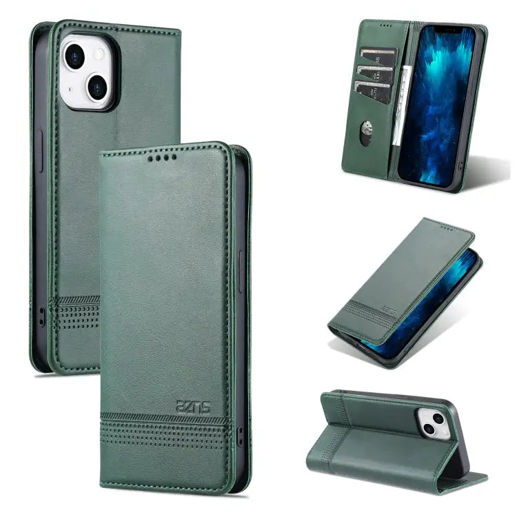 AZNS Magnetic Calf Texture Flip Leather Phone Case For iPhone 14 For iPhone 14 Plus For iPhone 14 Pro For iPhone 14 Pro