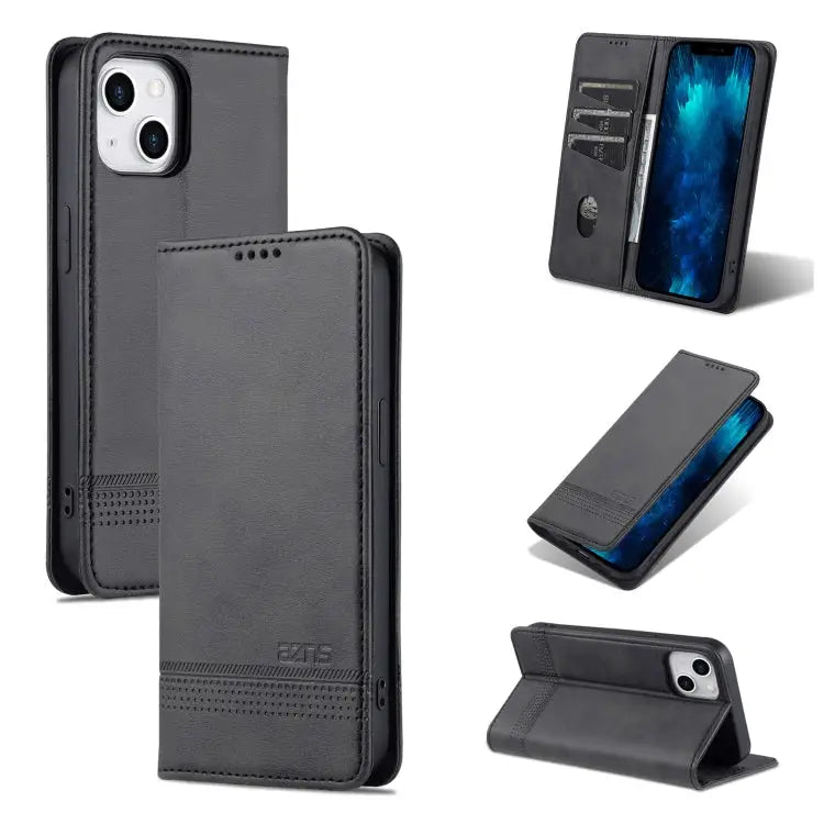 AZNS Magnetic Calf Texture Flip Leather Phone Case For iPhone 14 For iPhone 14 Plus For iPhone 14 Pro For iPhone 14 Pro