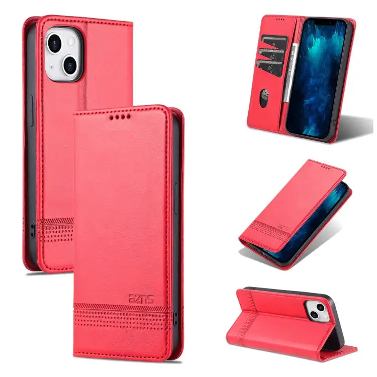 AZNS Magnetic Calf Texture Flip Leather Phone Case For iPhone 14 For iPhone 14 Plus For iPhone 14 Pro For iPhone 14 Pro