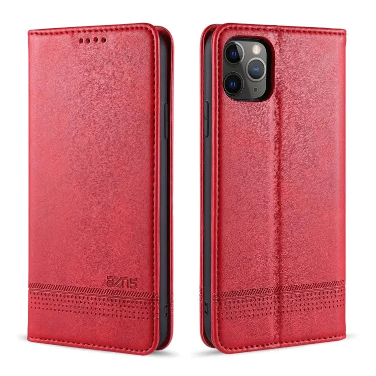 AZNS Magnetic Calf Texture Horizontal Flip Leather Case with Card Slots & Holder & Wallet For iPhone 12 Pro Max