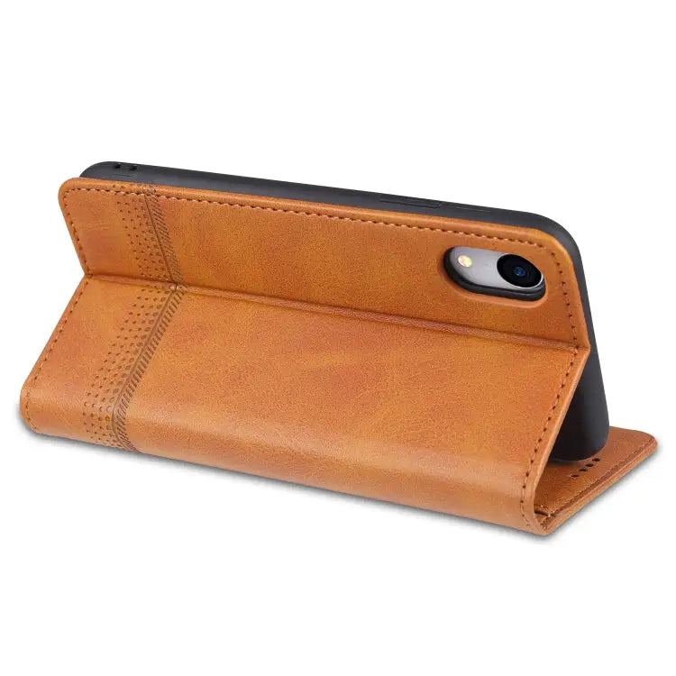 AZNS Magnetic Calf Texture Horizontal Flip Leather Case with Card Slots & Holder & Wallet For iPhone XR For iPhone XS