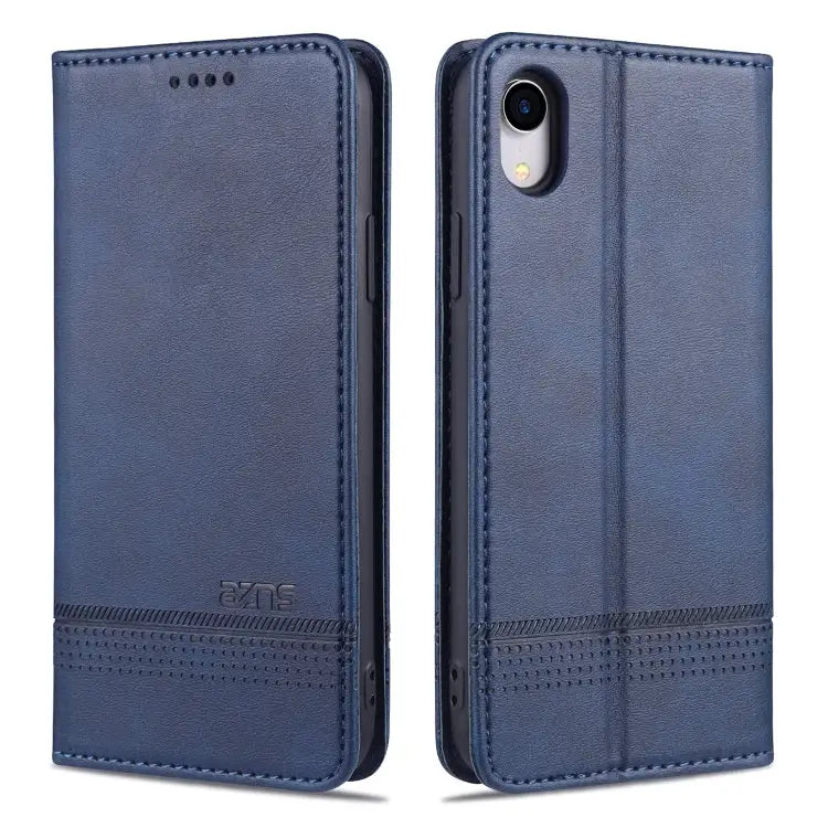 AZNS Magnetic Calf Texture Horizontal Flip Leather Case with Card Slots & Holder & Wallet For iPhone XR For iPhone XS
