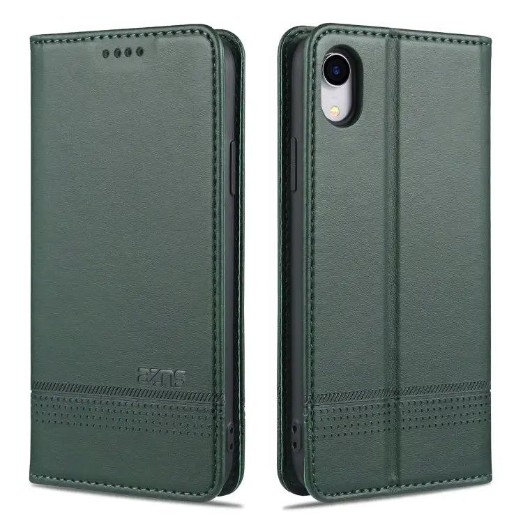 AZNS Magnetic Calf Texture Horizontal Flip Leather Case with Card Slots & Holder & Wallet For iPhone XR For iPhone XS