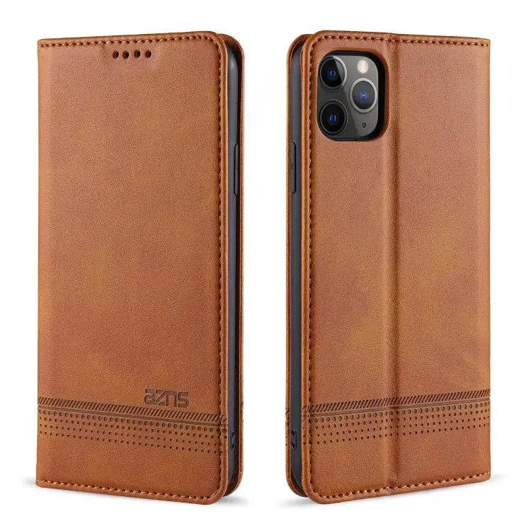 AZNS Magnetic Calf Texture Horizontal Flip Leather Case with Card Slots & Holder & Wallet For iPhone 12 Pro Max