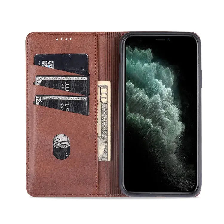 AZNS Magnetic Calf Texture Horizontal Flip Leather Case with Card Slots & Holder & Wallet For iPhone 11 Pro For iPhone