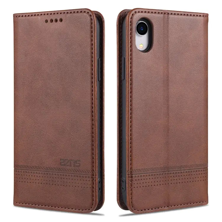 AZNS Magnetic Calf Texture Horizontal Flip Leather Case with Card Slots & Holder & Wallet For iPhone XR For iPhone XS