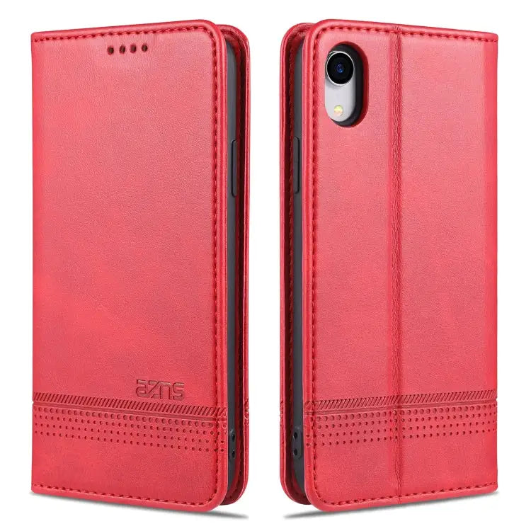 AZNS Magnetic Calf Texture Horizontal Flip Leather Case with Card Slots & Holder & Wallet For iPhone XR For iPhone XS