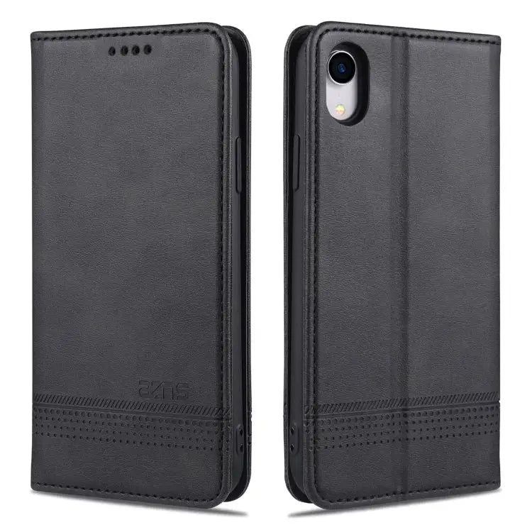 AZNS Magnetic Calf Texture Horizontal Flip Leather Case with Card Slots & Holder & Wallet For iPhone XR For iPhone XS