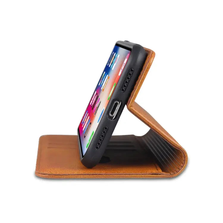 AZNS Magnetic Calf Texture Horizontal Flip Leather Case with Card Slots & Holder & Wallet For iPhone XR For iPhone XS