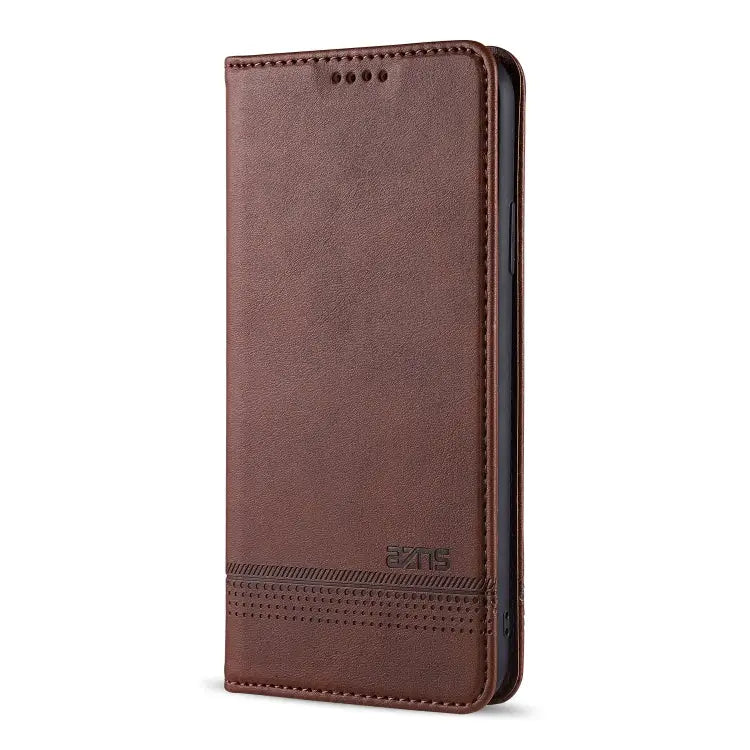 AZNS Magnetic Calf Texture Horizontal Flip Leather Case with Card Slots & Holder & Wallet For iPhone 12 Pro Max