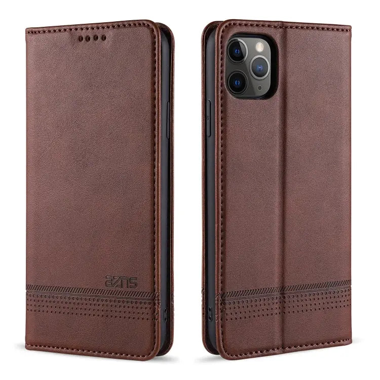 AZNS Magnetic Calf Texture Horizontal Flip Leather Case with Card Slots & Holder & Wallet For iPhone 12 Pro Max
