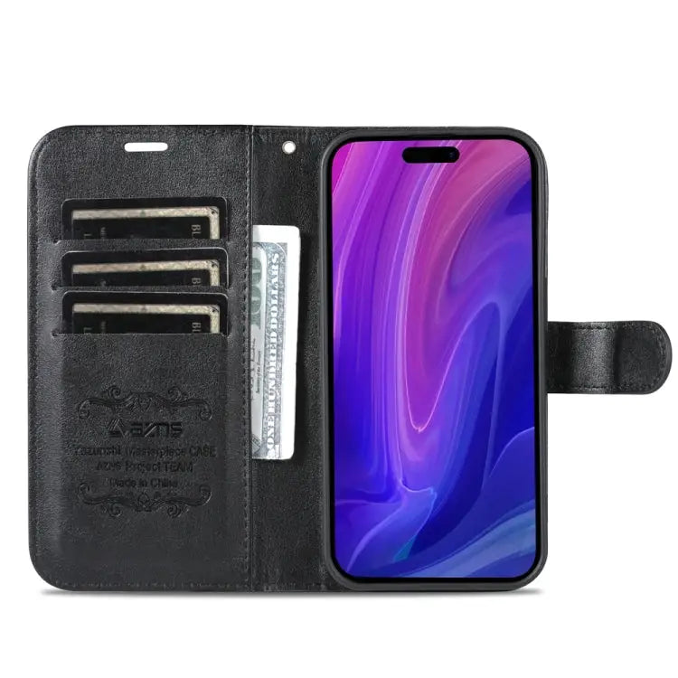 AZNS Sheepskin Texture Flip Leather Phone Case - Apple Accessories