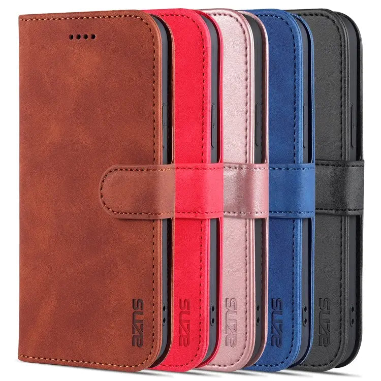 AZNS Skin Feel Calf Texture Horizontal Flip Leather Case For iPhone 14 For iPhone 14 Plus For iPhone 14 Pro For iPhone