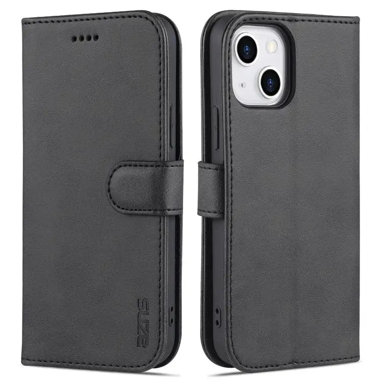 AZNS Skin Feel Calf Texture Horizontal Flip Leather Case For iPhone 14 For iPhone 14 Plus For iPhone 14 Pro For iPhone