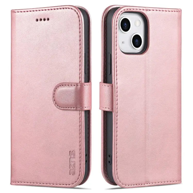 AZNS Skin Feel Calf Texture Horizontal Flip Leather Case For iPhone 14 For iPhone 14 Plus For iPhone 14 Pro For iPhone