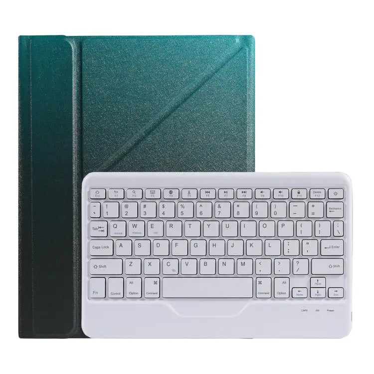 B011 Splittable Bluetooth Keyboard Leather Case with Triangle Holder & Pen Slot For iPad 9.7 2018 & 2017 / Pro 9.7