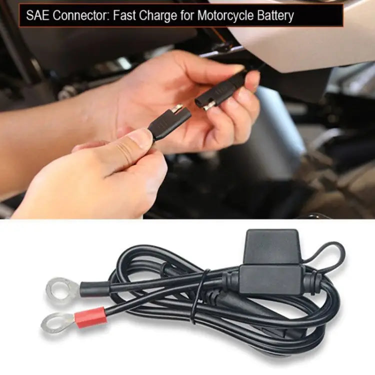B065 Motorcycle Quick Disconnect SAE Extension Cable Battery SAE Connection Cable 1pcs - 1pcs