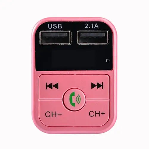 B2 Dual USB Charging Bluetooth FM Transmitter MP3 Music Player Car Kit Support Hands-Free Call & TF Card & U Disk B2