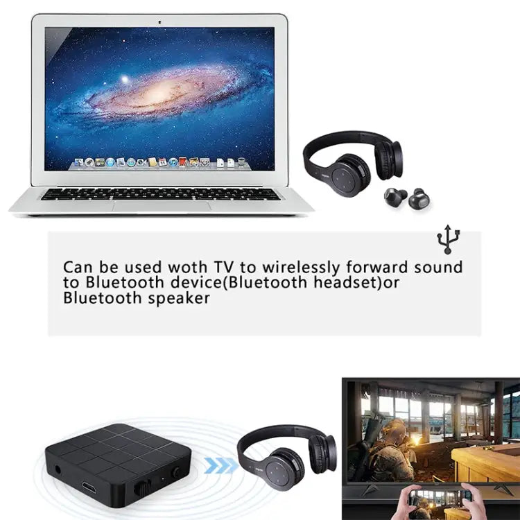 B32 2 in 1 Bluetooth 5.0 TV Computer Wireless Audio Bluetooth Adapter Bluetooth Transmitter Receiver B32 - B32