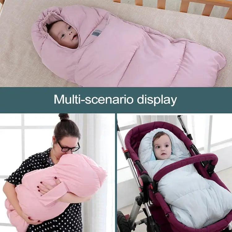 Baby Sleeping Bag Thickened Warm Newborn Quilt Size:80cm for 0-1 Years Old - Red