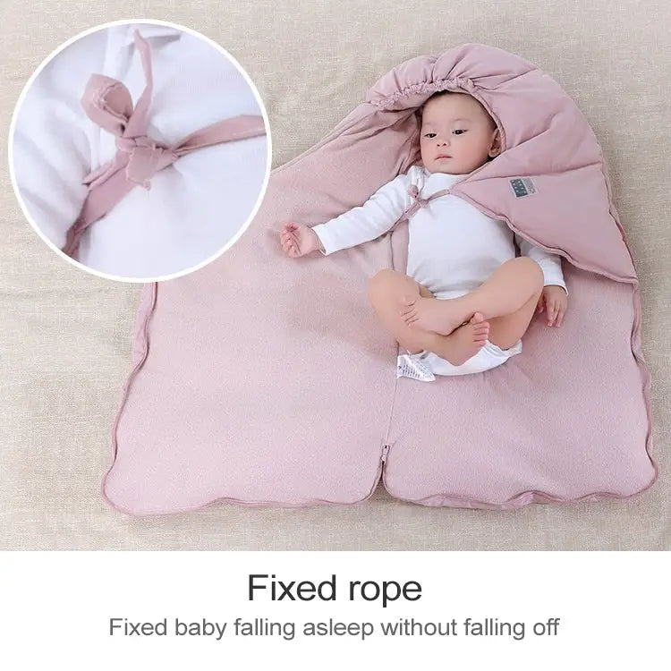 Baby Sleeping Bag Thickened Warm Newborn Quilt Size:80cm for 0-1 Years Old - Red