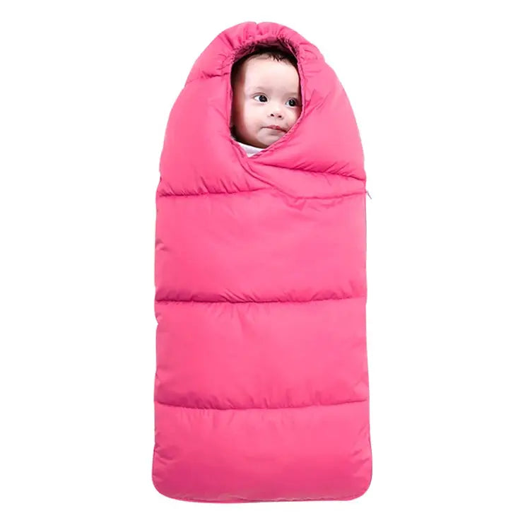 Baby Sleeping Bag Thickened Warm Newborn Quilt Size:80cm for 0-1 Years Old - Red