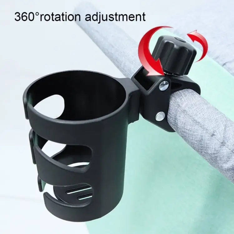 Baby Stroller Cup Holder Universal 360 Rotatable Drink Bottle Rack Cup Holder Black - Cup Holder Black