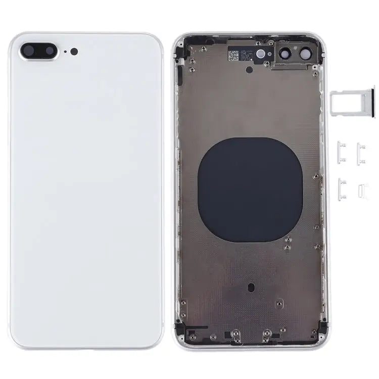 Back Housing Cover for iPhone 8 Plus - For iPhone 8 Plus with Side keys / White