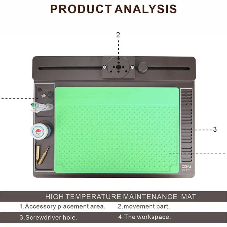 BAKU BA-697 2 in 1 Microscope Maintenance Insulation Pad BA-697 - BA-697