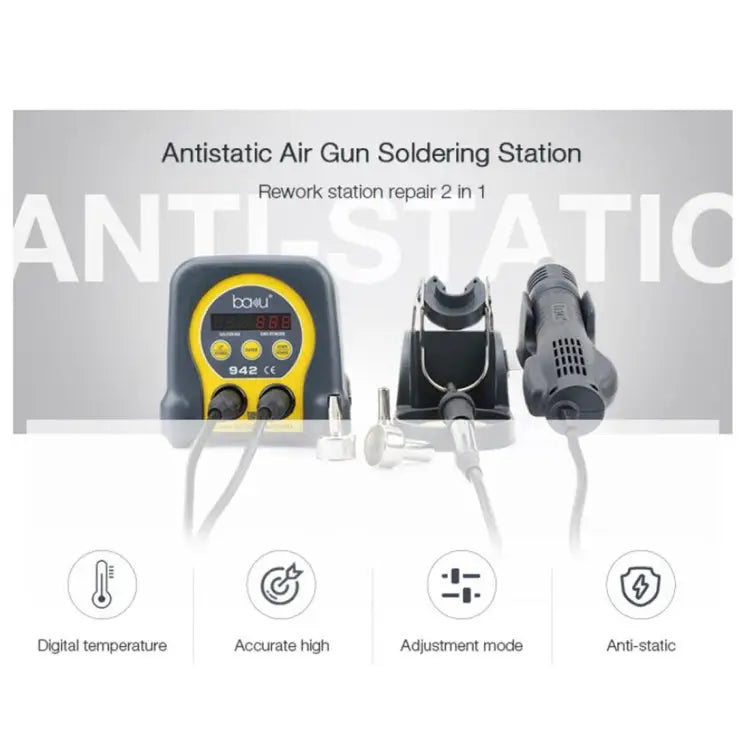 BAKU ba-942 Led BGA SMD Hot Air Rework Soldering Station EU Plug EU Plug - EU Plug