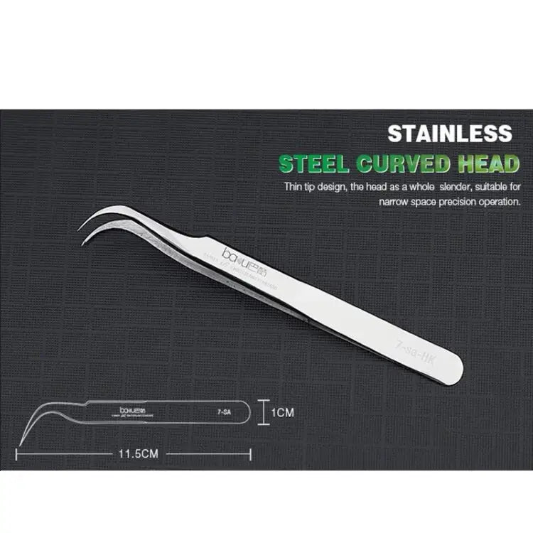 BAKU BA-i6-7-sa Stainless Steel Curved Tweezers BAKU BA-i6-7-sa (Curved) BAKU BA-i6-7-sa (Curved)