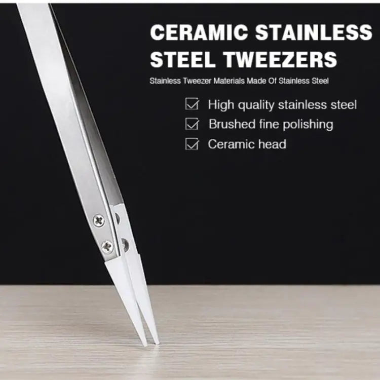 BAKU BA-I7-72MZ Stainless Steel Straight Tweezers BAKU BA-I7-72MZ(Straight) - BAKU BA-I7-72MZ(Straight)