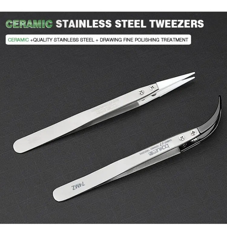 BAKU BA-I7-72MZ Stainless Steel Straight Tweezers BAKU BA-I7-72MZ(Straight) - BAKU BA-I7-72MZ(Straight)