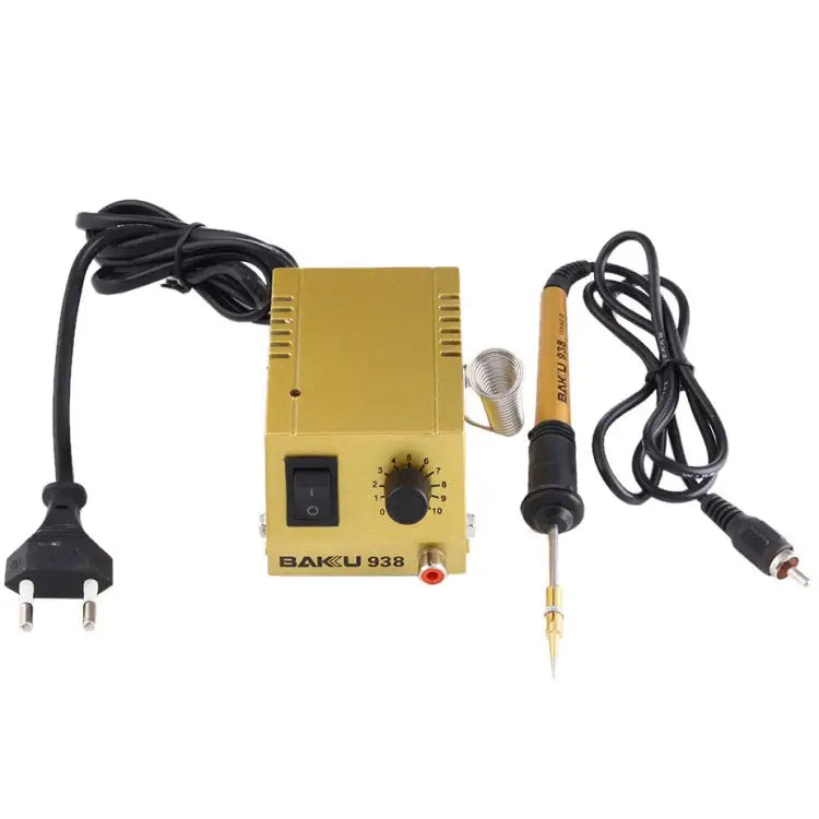 BAKU BK-938 AC 220V 1-18W Mini Thermostatic Soldering Station Electric Iron EU Plug (Random Color Delivery) BK-938